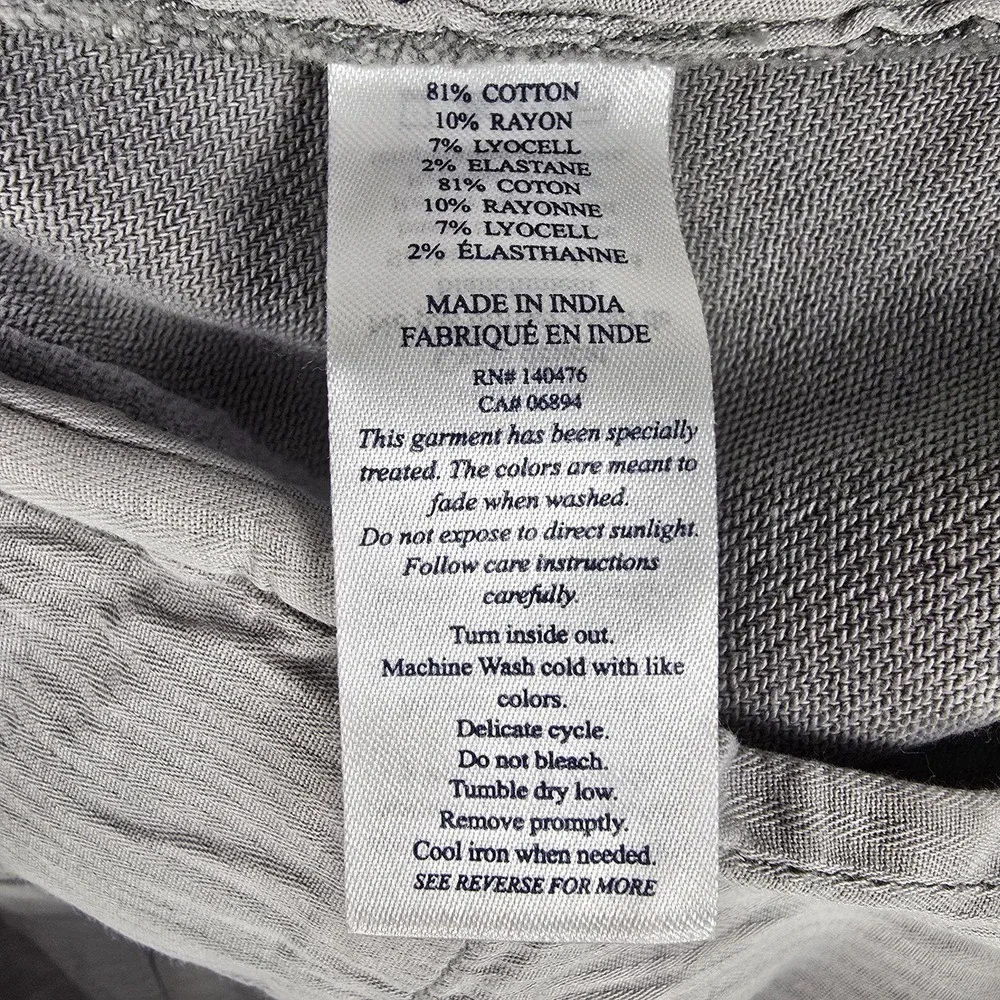 Faherty‎ Shorts Mens 42 Gray Stretch Terry Short 7 Inch Inseam Casual Chino Soft